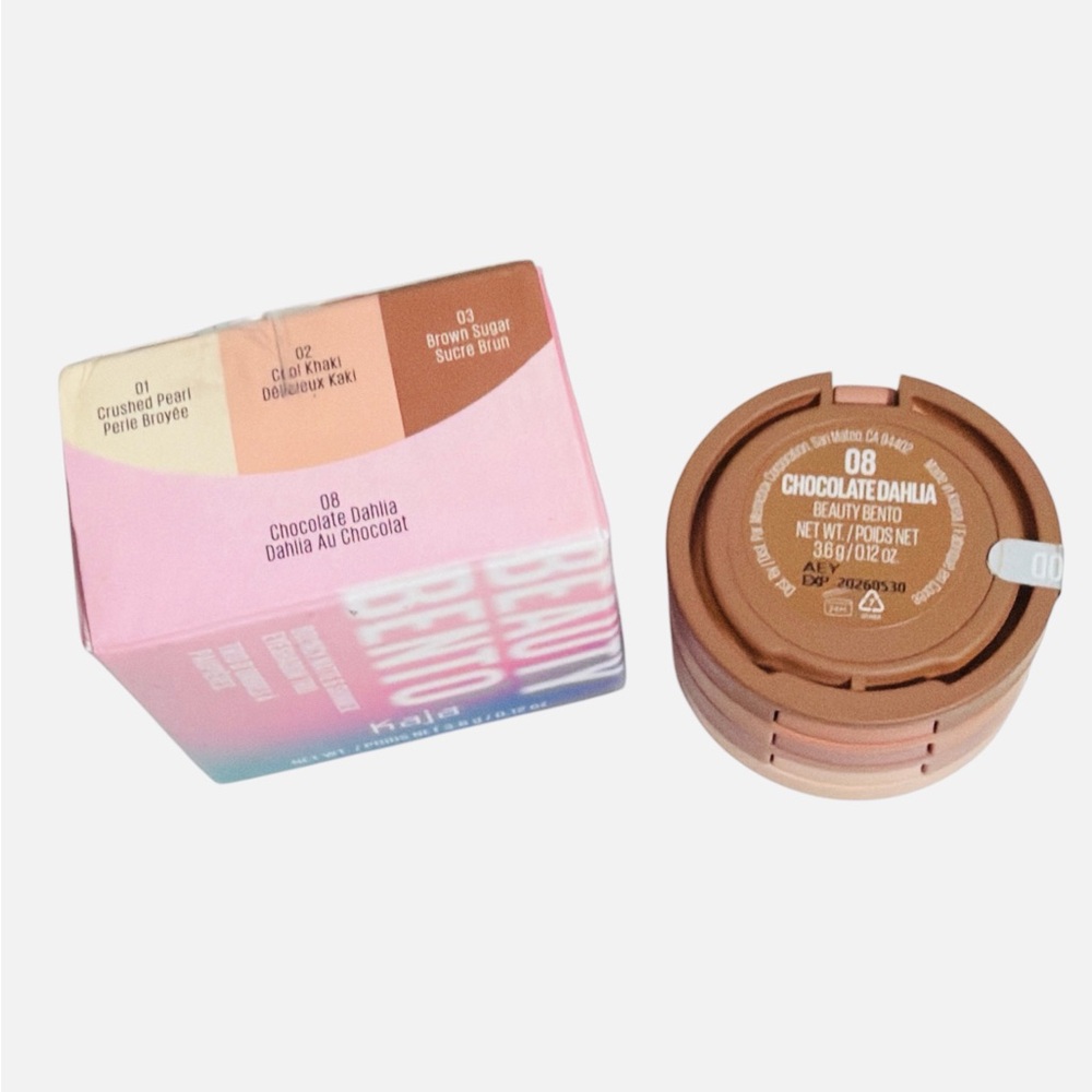 Kaja Play Bento Bronzer Blush Blendable Sculpting Trio 08 Chocolate Dahlia - Picture 12 of 13
